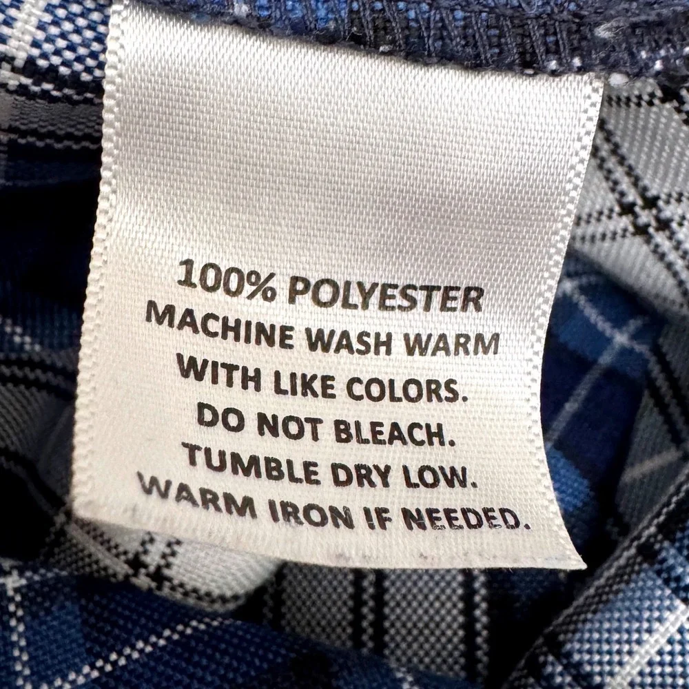 Parker Plaid Pleated Mini Skirt Blue White Preppy School Girl Size 7